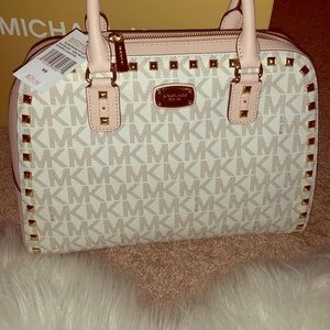 Michael Kors Large Studded Satchel